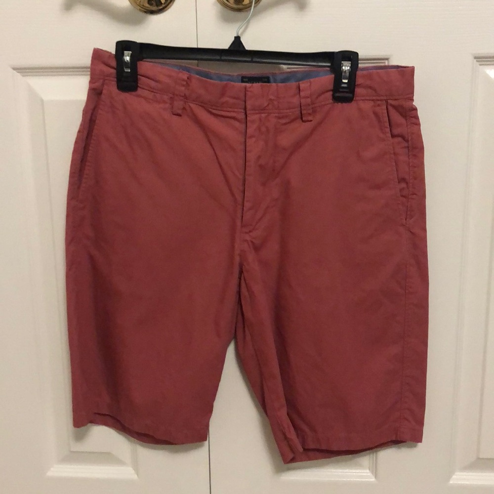 Mens J Crew Pink Salmon Coral Casual Shorts 10.5” (Size 31)